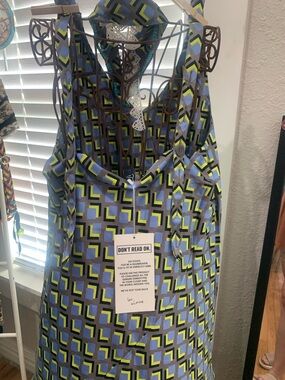 NWT Wildfang Sleeveless Empower Slip Dress Cubic Small